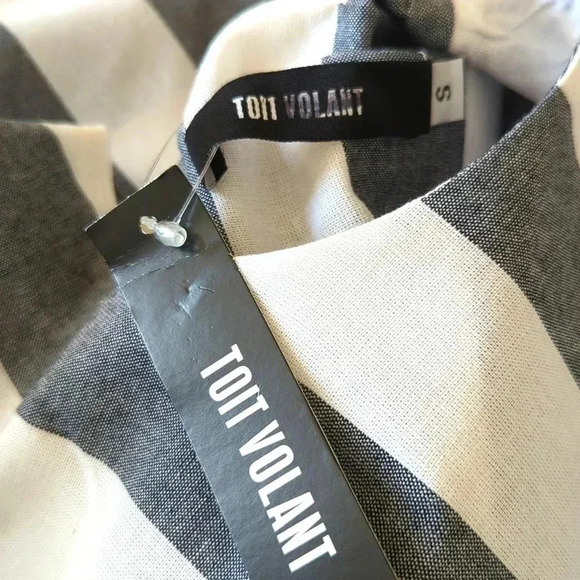 Toit Volant Stripe Shift Cotton Dress - Picture 6 of 7